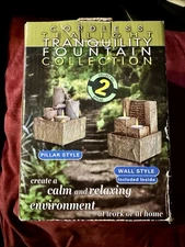 VTG Cordless Tranquility Fountain Wall Style w/ Tea Lights New in Box/Never Used