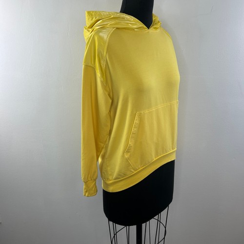 Athleta Girl x Simone Biles Yellow Warm Up Midi Sweatshirt & Short Set Size L/12 - Picture 7 of 17