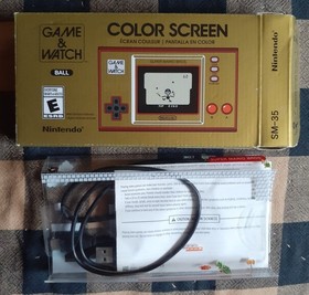 Nintendo Game & Watch / Super Mario Brothers / Box Charger and Paperwork Only