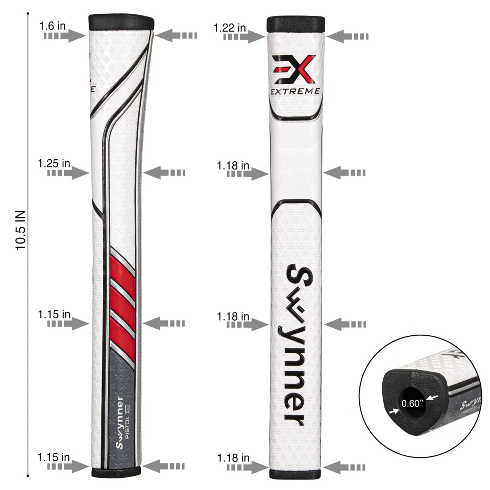 Swynner Design Extreme Pistol 2.0 Anti Slip Golf Putter Grip Choice of Colors - Image 3 of 4