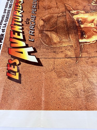 1981 Indiana Jones Jäger des verlorenen Schatzes Orig 47x63 Französisch Grande Filmplakat - Bild 9 von 14