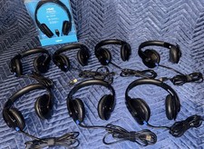 Lot of 7 Logitech H540 USB Headset Noise Canceling Mic - HD Sound Quality