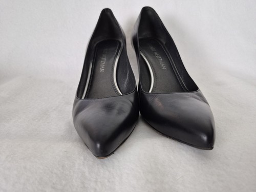 Stuart Weitzman Damen-Pumps 8,5 N schwarz Leder spitz zulaufend hergestellt in Spanien - Bild 4 von 11