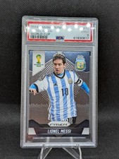2014 Panini Prizm FIFA World Cup Lionel Messi Card #12 Base Argentina PSA 9 MINT