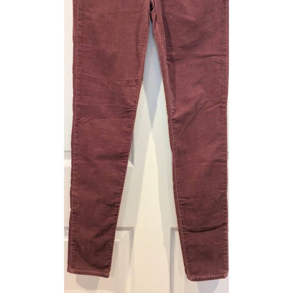 Pantalones ajustados de pana de tiro alto marca J Maria cálidos sable malva talla 27 Foto 3 de 4