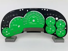 US Speedo Green  Silverado/Sierra Gauge Face for Clusters 06-07 2500/3500 Diesel