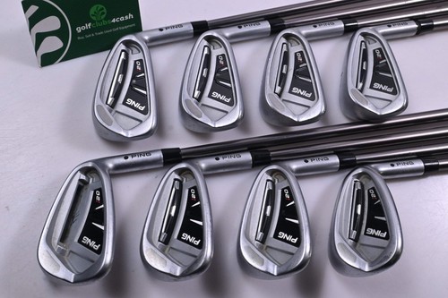 Ping i20 Irons / 4-PW+SW / Black Dot / Regular Flex Ping TFC 169 Shafts - Picture 2 of 7