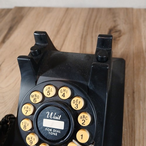 Crosley Telephone Black Model 302 Retro 40s Reproduction Push Button Working - Picture 9 of 11