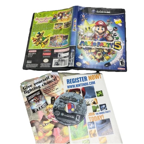 Mario Party 5 (GameCube, 2003) NO MAUAL JUST INSERTS