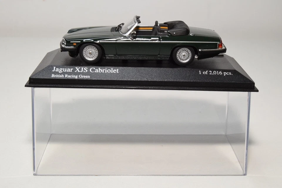 B69 1:43 MINICHAMPS JAGUAR XJS CABRIOLET VERDE SCURO NUOVO CON SCATOLA - Immagine 2 di 4
