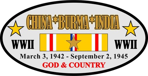 CHINA * BURMA * INDIA BATTLE & CAMPAIGNS (CBI-WORLD WAR II) *2-SIDED SHIRT - Picture 2 of 11