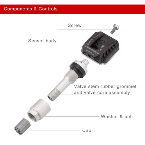 LAUNCH TSENSOR-05 LTR-05 TPMS 315MHz & 433MHz 2 in 1 Auto Tire Pressure Sensor - Picture 8 of 20