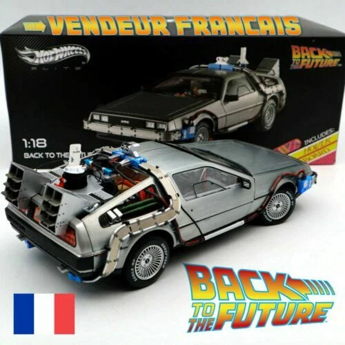 Véhicules miniatures Hot Wheels en retour vers le futur