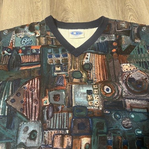 VTG Starbus Weather Screen MADE IN USA Long Sleeve Pullover Mens Size L - Picture 3 of 5