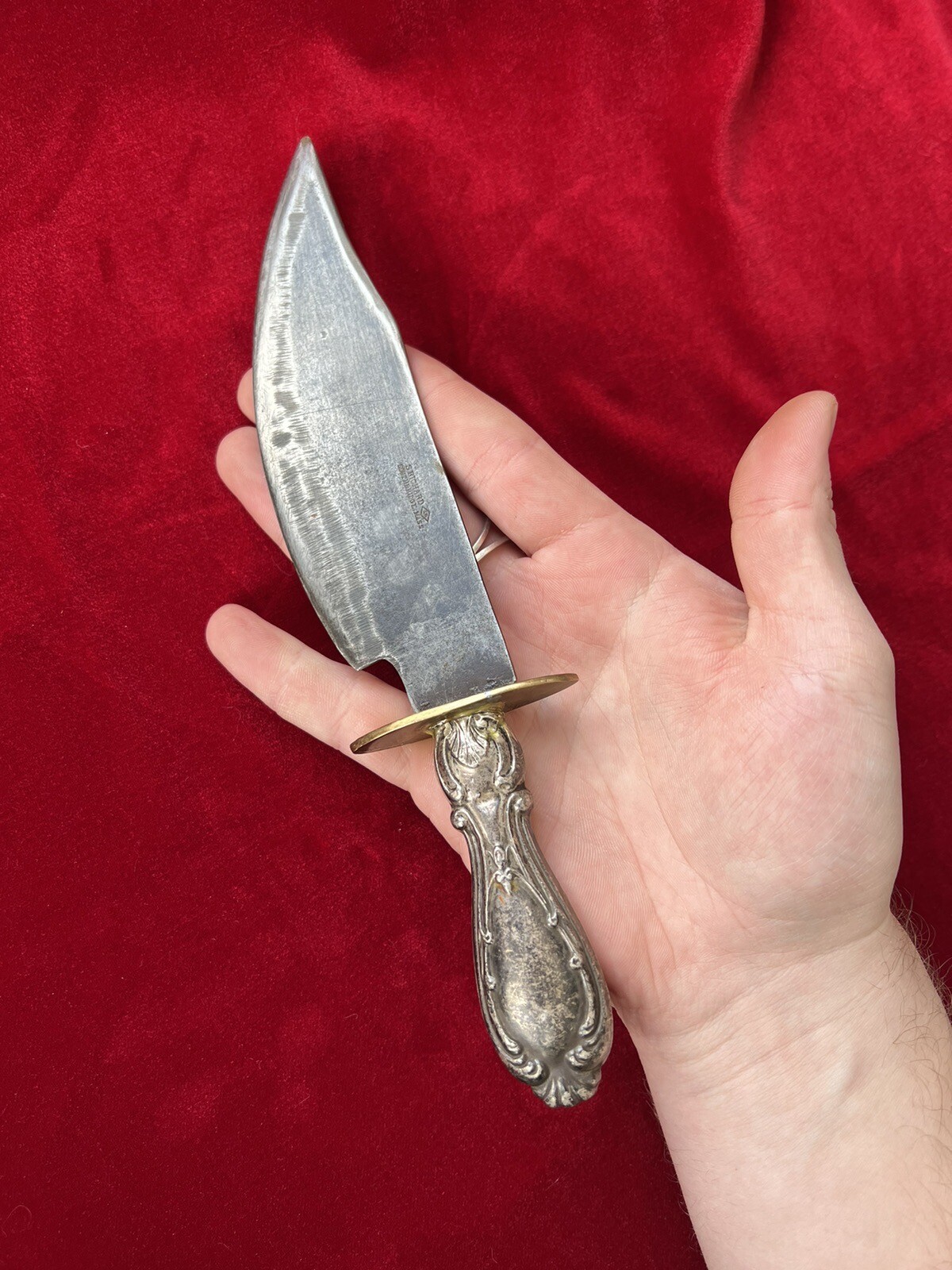 Antique Bowie Knife Fixed Blade Cutlery Handle Vintage Bowie