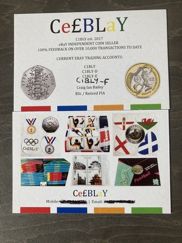 2012 LONDON OLYMPIC SPORTS 2011 TABLE TENNIS 50p COIN UNC SEALED IN CARD - Picture 10 of 12