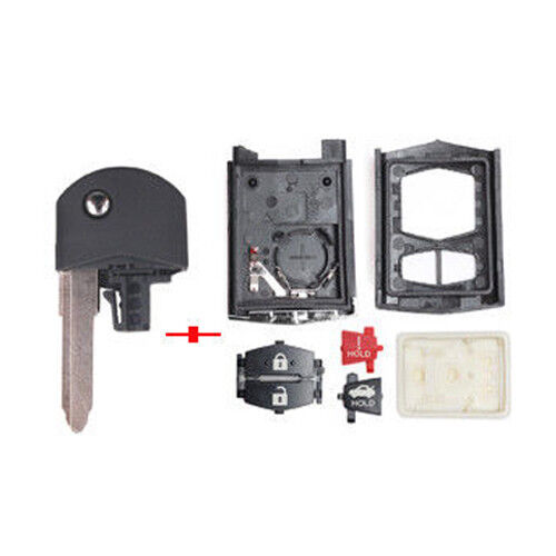 Reemplazo de 4 botones mando a distancia llavero carcasa hoja para Mazda 3 5 6 RX8 CX7 CX9 - Imagen 4 de 5