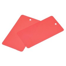 Waterproof Wires Plastic Shipping Tags,1.95x3.51 inch Red 100pcs