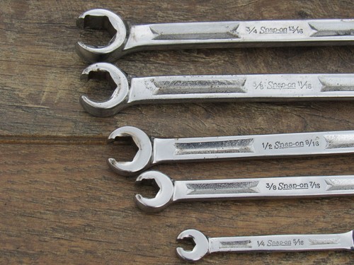 SNAP-ON RXH605 5 PC SAE 6 POINT FLARE NUT LINE WRENCH  1/4" TO 13/16" RXH605S - Picture 5 of 20