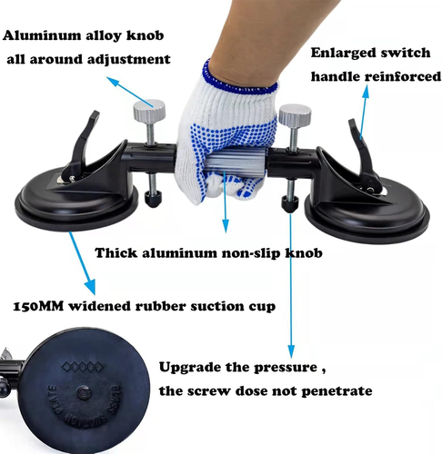 2PCS Adjustable Suction Cup 6INCH Granite Seam Setter Tile for Stone Marble Slab - Picture 2 of 9