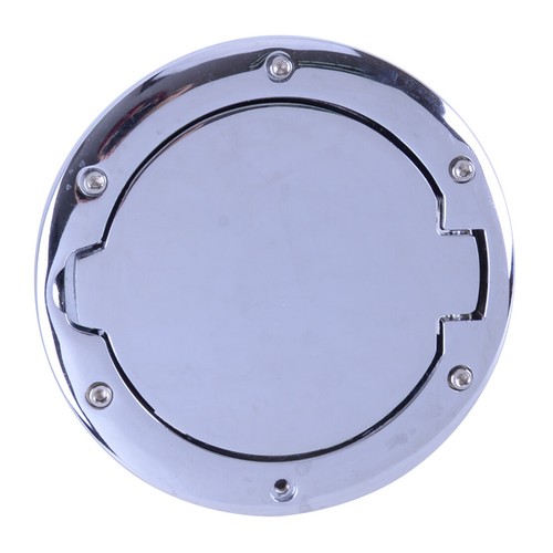 Chrome Fuel Filler Door Cover Gas Tank Cap Fits For Jeep Wrangler JK 2007-2017 - Bild 2 von 4