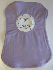 Bib 9" Neck Pull Over Head T-Shirt Special Needs Drool Cotton lavendar flowers