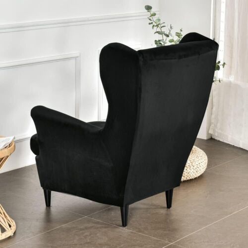 Elastic Armchair Wingback Slipcover Arm Wing Back Stretch Protector Chair Cover - Picture 26 of 55