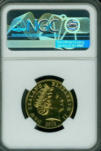 2012 NEW ZEALAND SMALL $1 NGC MS-68 MAC FINEST GRADE SPOTLESS 2,000 MINTED * - Picture 2 of 2