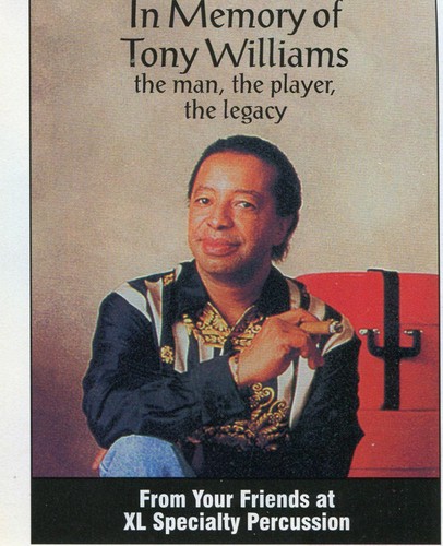 1997 Kleingedruckte Anzeige XL Specialty Percussion Erinnerung an Tony Williams Tribute