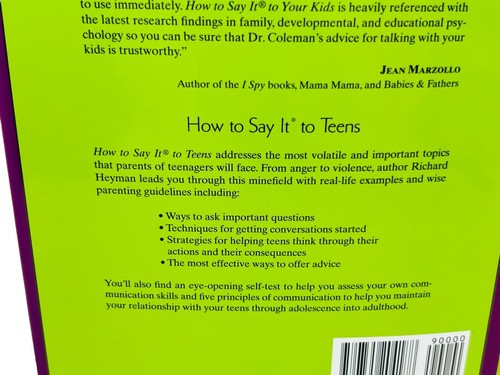 The Big Book of How to Say It To Your Kids and Teens by P. Coleman, R.Heyman New - Imagen 12 de 21