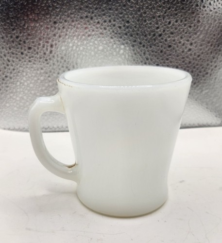 Vntg Anchor Hocking Fire King USA Coffee Mug Cup D Handle # 63 Milk Glass - Picture 6 of 6