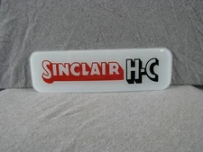 SINCLAIR H-C ADVERTISEMENT GLASS - BENNETT PUMPS 900-1000