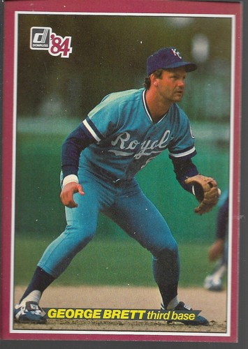1984 Donruss Action All Stars George Brett 55 Kansas City Royals Baseball 3 x 5 - Picture 3 of 8