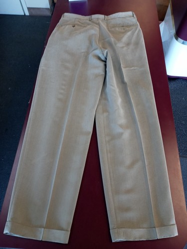 Vintage 90s Claiborne Dress Pants With Cuff Men's Size 34 x 32 Polyester - Picture 4 of 5