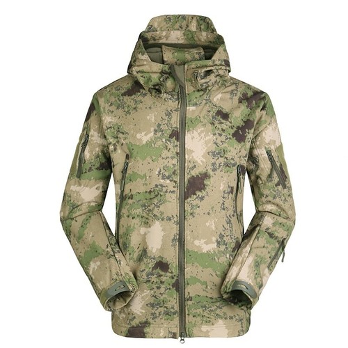 Haifischhaut Softshell Herren Militär Taktische Jacke Kapuze Mantel Hose Wasserdicht - Bild 4 von 24
