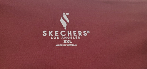 Skechers Los Angeles Womens 3XL High Waist 2 Side Pockets Burgundy Leggings - Picture 2 of 5