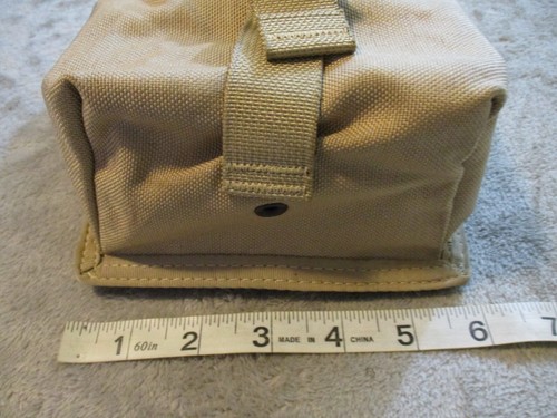 Spec Ops Brand 6 Magazine Utility Ammo Pouch Beige Tan Black Buckle 8x6 Molle 32 - Picture 5 of 15