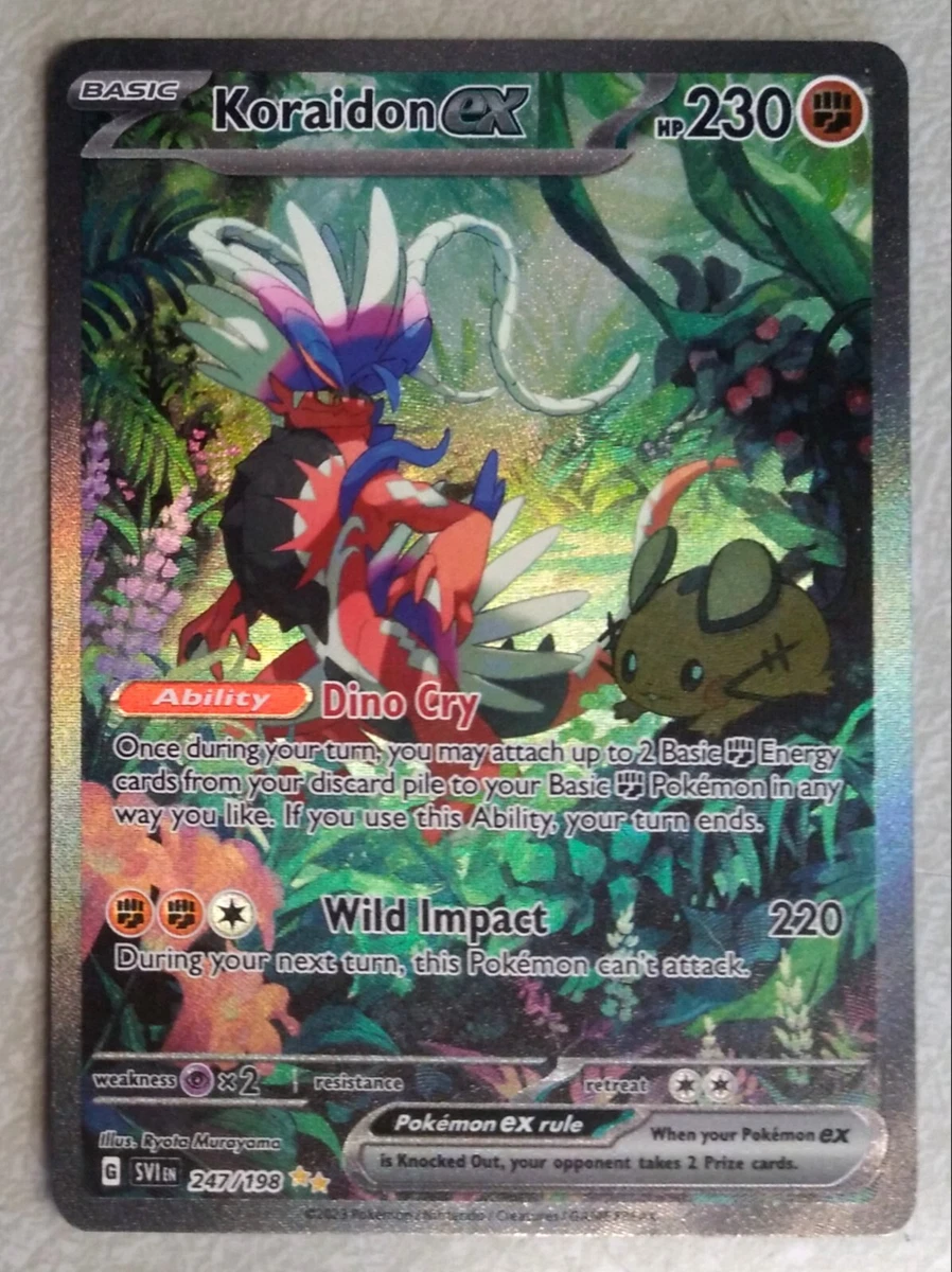 Pokemon - Koraidon ex 247/198 - Scarlet & Violet - Special Illustrator Rare  - Holo Full Art