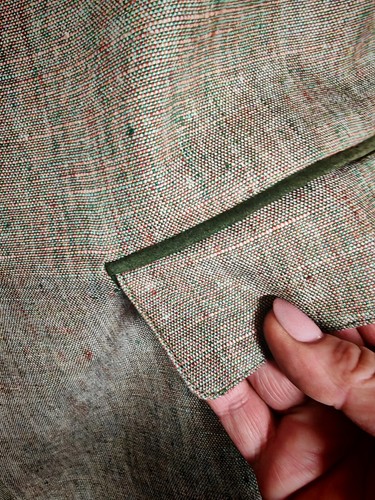 Herren Trachtenjacke 50 Meindl Leinen Leder Sakko Janker - Bild 6 von 11