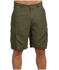 Tommy Bahama Key Grip Shorts Mens 30 Moss Faille Weave Flat Front NWT