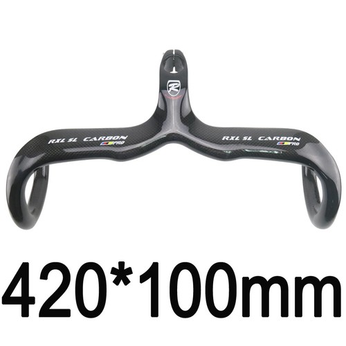 Integrated Carbon Road Bike Handlebar with Stem 28.6mm Internal Routing Drop Bar - Picture 17 of 48
