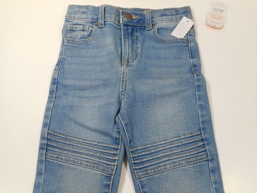 Toddler Girls Blue Jeans Reinforced Knee Baby Denim Pants 12mos, 18mo, 2T, 5T - Picture 2 of 8