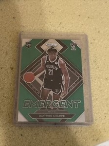 DAYRON SHARPE 2021-22 PRIZM EMERGENT GREEN REFRACTOR
