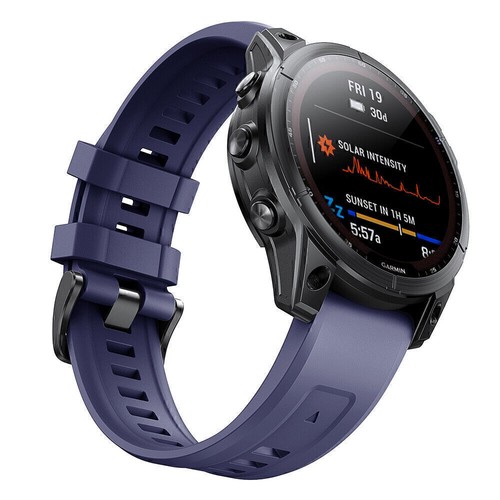 Quick Fit Silicone Strap Watch Band For Garmin Fenix 8 E 7 7X 6 6X Pro 5 5X Plus - Picture 88 of 172
