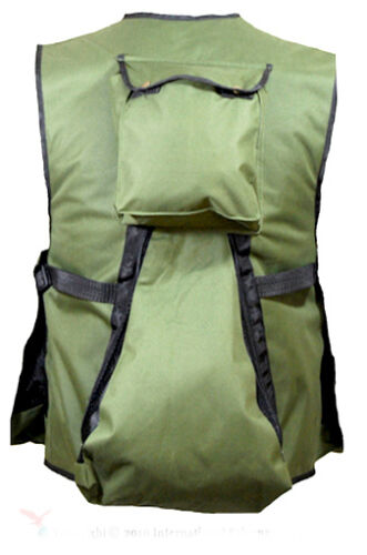New Falconry and Hunting Waistcoat, Vest Olive Green, (All Sizes) Fully Adjust - Picture 2 of 2