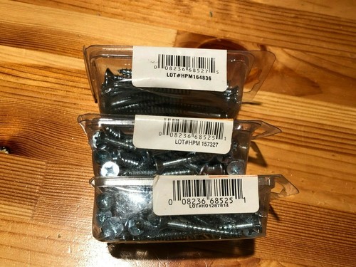 HILLMAN FLAT PHILLIPS SCREWS - #12 X 3" 35075 & 1-3/4"(2)35071 125 PCS LOT #2815 - Picture 2 of 2