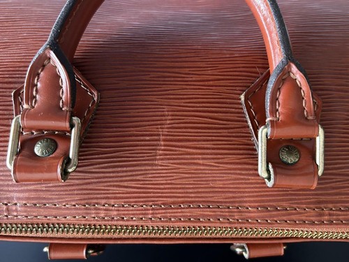 Bolso de Mano Louis Vuitton Speedy 25 Epi Cuero Kenia Marrón Usado con Llaves Cadena - Imagen 6 de 14