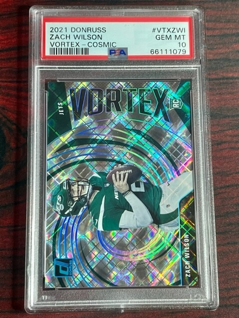 Zach Wilson Panini Donruss Vortex #VTXZWI Cosmic