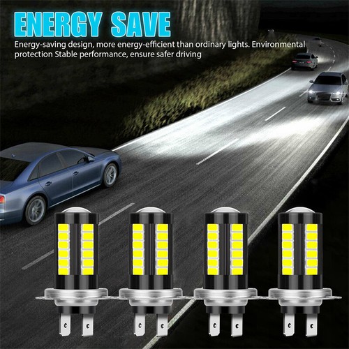 4x Super Bright H7 LED Headlight Kit High Low Beam DRL Bulbs 16000LM 6000K White - Picture 6 of 9