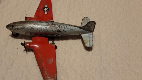 VINTAGE Wyandotte TIN TOY PLANE NICE 473-F - Picture 6 of 12